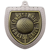 Picture of Cobra Golf Longest Drive Shield Medal Silver 75mm