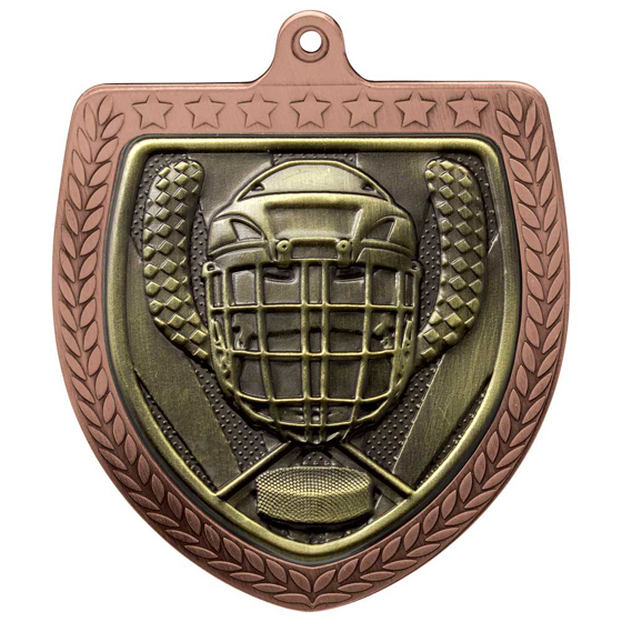 Picture of Cobra Ice Hockey Shield Medal Bronze 75mm