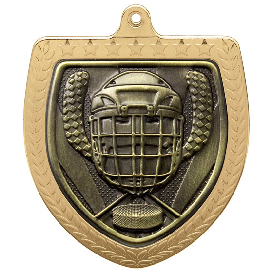 Picture of Cobra Ice Hockey Shield Medal Gold 75mm