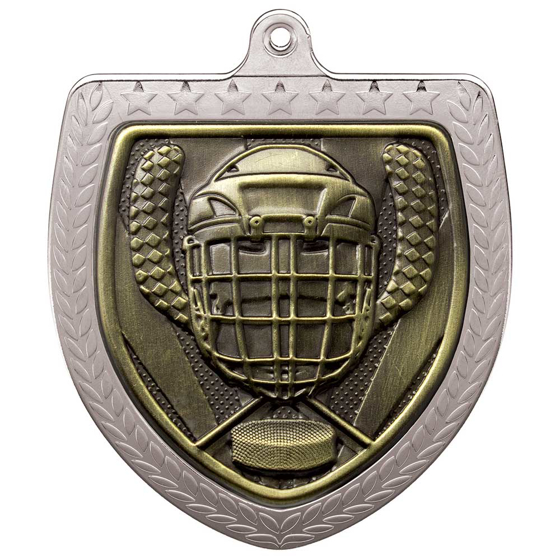 Picture of Cobra Ice Hockey Shield Medal Silver 75mm