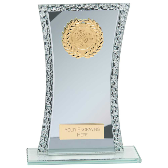 Picture of Eternal Multisport Glass Award Blue & Cracked Silver 200mm