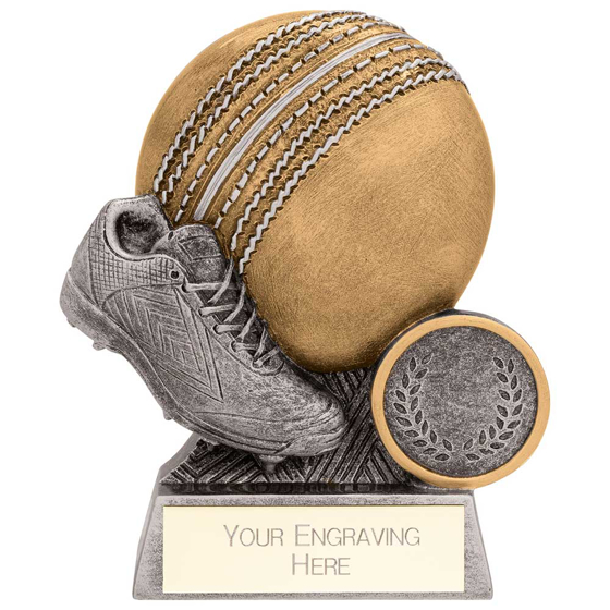 Picture of Exodus Cricket Award Antique Gold & Silver 80mm