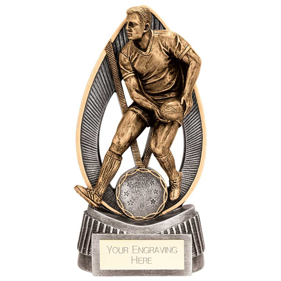 Picture of Havoc Rugby Male Award Antique Gold & Silver 175mm