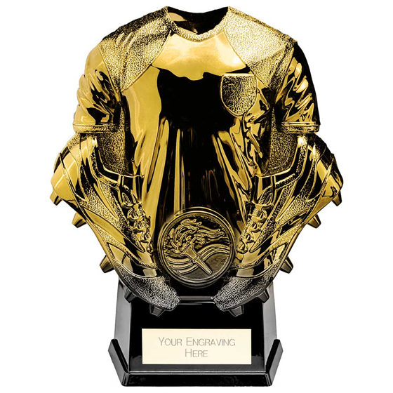 Picture of Invincible Football Heavyweight Shirt Gold & Carbon Black 120mm