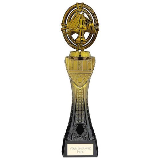 Picture of Maverick Heavyweight Chess Award Black & Gold 290mm