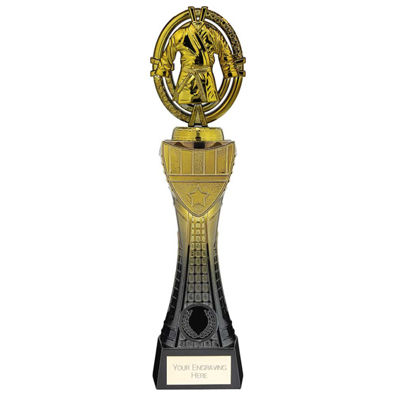 Picture of Maverick Heavyweight Martial Arts Award Black & Gold 290mm