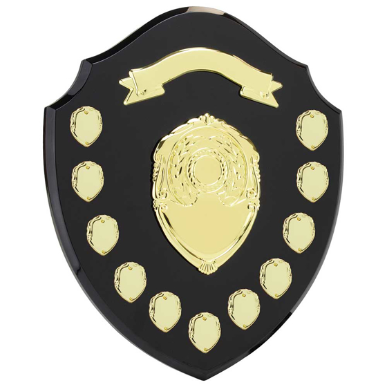 Picture of Mountbatten Annual Shield Black & Gold 11yr 355mm