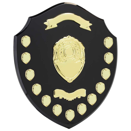Picture of Mountbatten Annual Shield Black & Gold 13yr 405mm