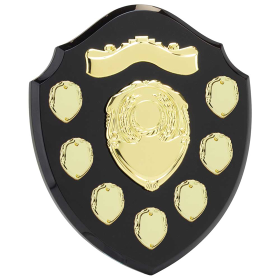 Picture of Mountbatten Annual Shield Black & Gold 7yr 255mm