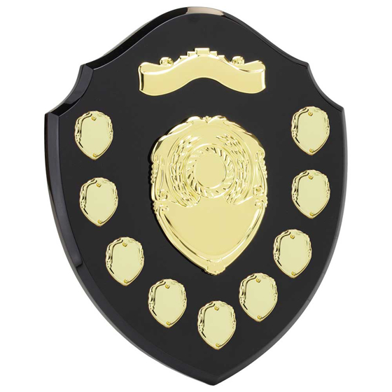 Picture of Mountbatten Annual Shield Black & Gold 9yr 305mm