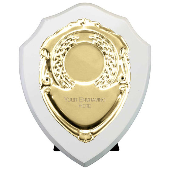 Picture of Reward Shield & Front Arctic White & Gold 100mm