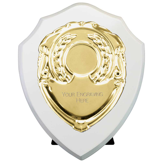 Picture of Reward Shield & Front Arctic White & Gold 125mm