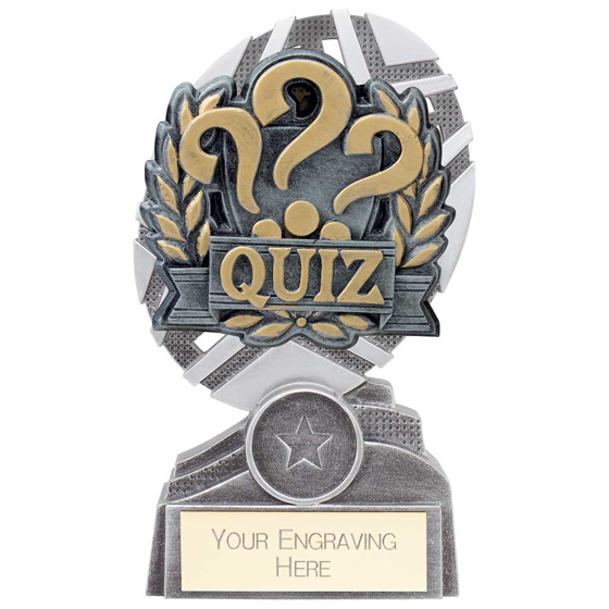 Picture of The Stars Quiz Plaque Award Silver & Gold 150mm