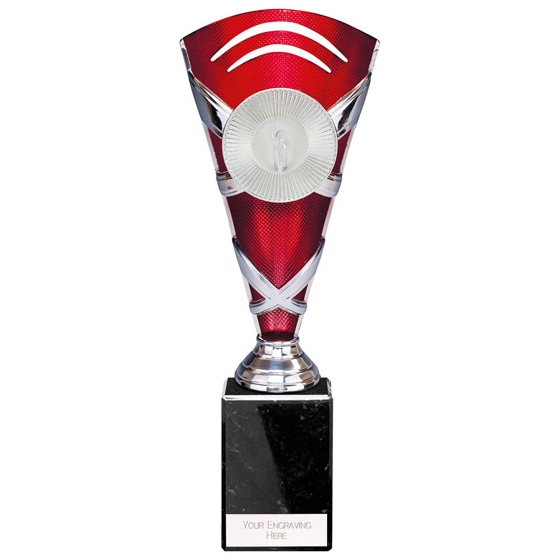 Picture of X Factors Multisport Cup Silver & Red 260mm