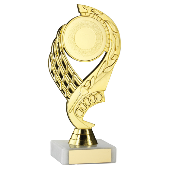 Picture of Gold  'olympic' Holder Assembled On Marble (2in Centre) - 7in