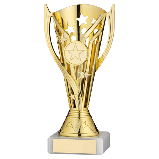 Picture of Gold Plastic 'flash' Cup Assembled On Marble    (1in Cen) - 7in
