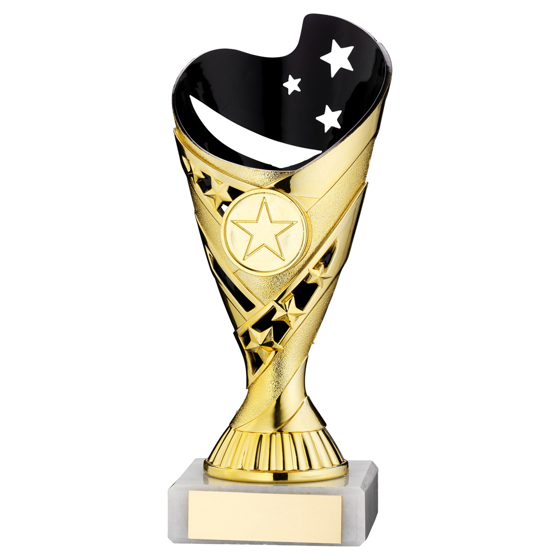 Picture of Gold/black Plastic 'sabre' Cup Assembled On Marble (1in Cen) - 7in