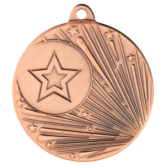 Picture of SHOOTING STAR MEDAL (1in CENTRE) BRONZE - 2in