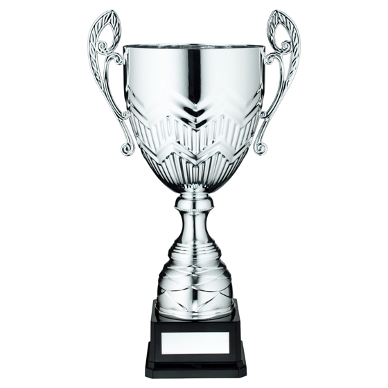 Picture of Silver Bullet Bowl With Handles Assembled Trophy And Plate - 11in