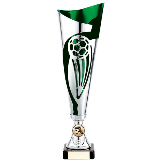 Picture of Champions Football Cup Silver & Green 325mm