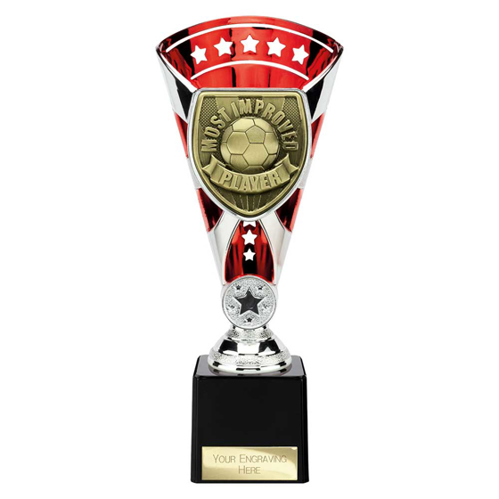 Picture of Cobra Star Cup Most Improved Player Silver & Red 230mm