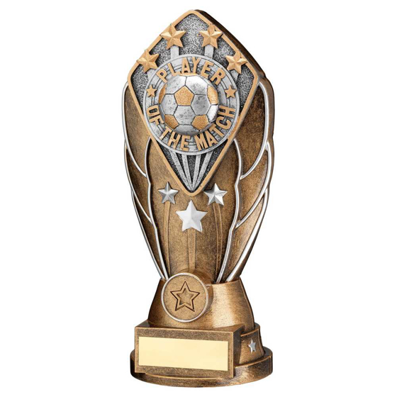 Picture of Brz/silv Diamond Column + 'player Of The Match' Disc & Plate (1in Cen) - 8in