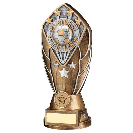 Picture of Brz/silv Diamond Column + 'players Player' Disc & Plate (1in Cen) - 6.75in